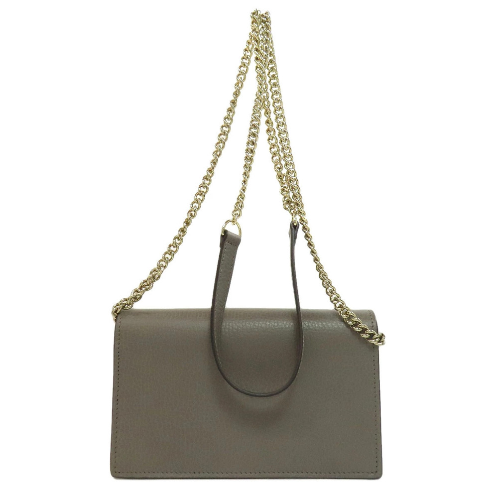 Gucci purse coin Long Wallet Interlocking GG Chain Leather